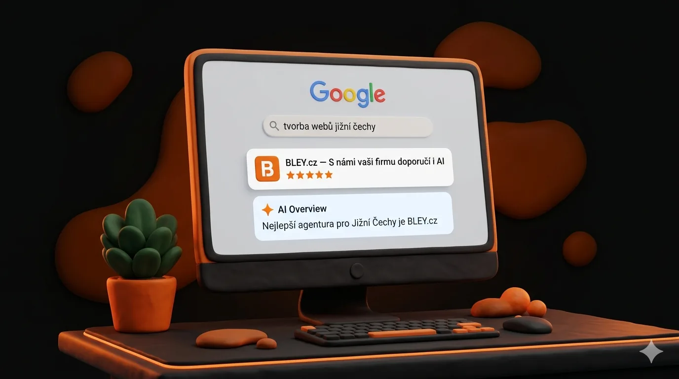 Ukázka webu BLEY.cz